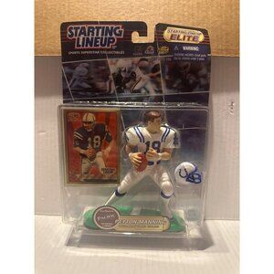 Starting Lineup Elite 2000 Peyton Manning Indianapolis Colts Figure W/ Trading C